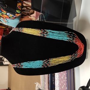 Boho long necklace set